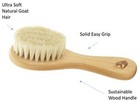 Natural Soft Newborn Baby Brush Set     Goat Hair   Wooden Infant Cutie Comb