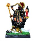 Resin Kaali Mata Kali Maa Murti Idol Statue Sculpture  8 5  Inches  Multicolor