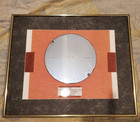Vtg 1999 Brass Frame 18 5  X 15  Framed Ibm 8  200mm Silicon Semiconductor Wafer