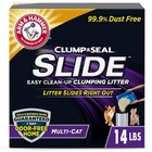 Slide Easy Clean-up Clumping Cat Litter  Scented  14 Lbs  2 Pack
