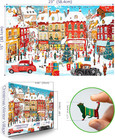 Vintage Christmas Town 500-piece Jigsaw Puzzle - Winter Holiday Scene