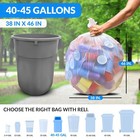 Reli  40 To 45 Gallon Trash Bags Heavy Duty   125 Trash Bags With Ties   Super S