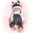  18 Inch Silicone Baby Dolls Boy not Vinyl Material Dolls real Full Body 