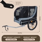 Heavy   duty Dog Bike Trailer 132 Lbs Capacity Waterproof Ventilated Pet Cart