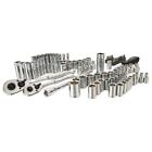 Sae Metric Mechanics Tool Set 85-piece Ratchet   Socket Sets 1 4 In  And 3 8 In