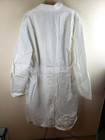 Long White Lab Jacket Coat Nurse Mens Womens Medical Jackets White Unisex L xl