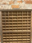 Antique Wooden Printers Drawer Ludlow Hamilton Letterpress Shadow Box Tj9