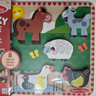 Melissa   Doug Chunky Wooden Puzzle  Farm Animals  Ages 2  New Sealed