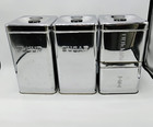 Vintage 50s 60s Lincoln Beautyware Metal Canister Set Mcm Coffee Tea Flour Sugar