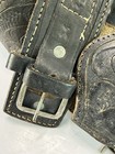 Vintage Western Tooled Leather Gun Belt Holster Size 34  22 Cal Cowboy Arizona