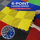 25 50 Pcs Interlocking Garage Floor Tiles 15 7   X 15 7   Garage Flooring Mat