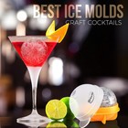 Large Round Ice Cube Mold - Ice Ball Mold - Set Of 4 Multicolor 2 5 Inch Tigh   