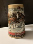 1988 Budweiser Holiday Beer Stein Mug Clydesdale Collector Series Christmas Xmas