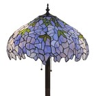 Indigo 2-light Tiffany-style 19-inch Floor Lamp Purple