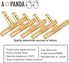 1 4  Brass Barb Tee Fittings T-shaped 3 Ways Union 1 4  Id Hose Pipe Fitting For