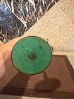 Brass Enamelled Balance Scale Eagle Finial On Top Metal Chains Marble Base 16 