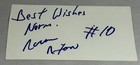 Los Angeles Lakers Norm Nixon Authentic Signed 3  X 5  Card Autographed Vtg Auto