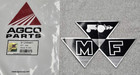 Genuine Massey Ferguson 150 165 175 180 2135 3165 Grille Emblem-decal 512094m1