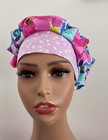 Surgical Scrub Cap  Nurses Hat  Bouffant  Bright Spring Flowers