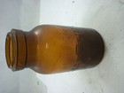 Quart Size Amber Trade Mark Lightning Incomplete