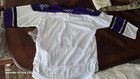 Reebok Los Angeles Kings Nhl Hockey Jersey White purple Black Silver L xl