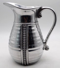Vintage Wilton Armetale Flutes And Pearls Water Pitcher 9  Rwp Pewter-style