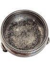 Antique C1874 Sterling Silver Hallmarked Footed Engraved Salt Cellar 