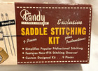 Vintage Tandy Leather Saddle Stitching Kit  incomplete  In Original Box