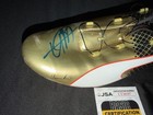 Usain Bolt Signed Gold Shoe Cleat Boot Olympic Legend Gold Medal Jsa Auth