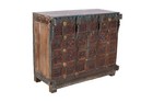 Antique Indian Teak Wood Damchiya Chest