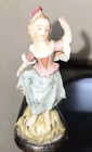 Antique Wooden Shelves Meissen Era Porcelain Pillars Finials And Figures 