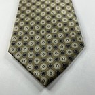 Palatina Men   s Necktie Tie Neckwear 58 5 x3 75  Circle Dots Excellent Condition
