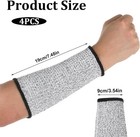 2 Pair Cut Resistant Sleeve Protective Arm Sleeves Dog Bite Safety Arm Sleeves C