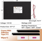 12  X 18  Rv Tank Heater Pad With Automatic Thermostat  Dc 12v 13 5v Holding Tan