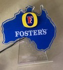 New Vtg Foster s Lager Beer 3d Logo Led Edge Light Motion Bar Pub Sign Rare