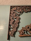 Antique Late 19th Century Wrought Iron Corbels-scrolled Leaf Design    