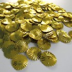 Sequins Gold 17mm Sunburst starburst wheels Paillettes  100 Pieces Loose