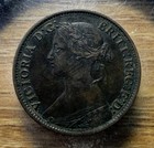 1864 Nova Scotia Half Penny - Actual Coin Shown - Free Shipping Inf190