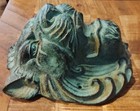 Vintage Cast Iron Lion Head metal Art outdoor Decoration wall Mount garden 