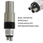 Fit Nsk Phatelus Coupler Dental High Speed Handpiece Coupling 4 Hole 6 Pin Led