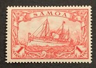 Travelstamps  Germany Samoa Stamps Kaiser s Yacht 1m Mint Unwmk Original Gum Nh
