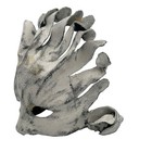 Artisan Crafted Papier-m  ch   Mask Halloween Mardi Gras Wall Decor Theater