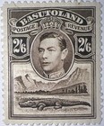 Travelstamps  1938 Basutoland Stamps Sg 26  Kgvi 2sh6p Kgvi Crocodile  Mint Mogh