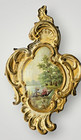 Antique Rare 19ct Hand Painted Victorian Style Ceramic Wall Plaque France
