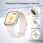 Sport Silicone Band Compatible With Apple Watch Bands 40mm 38mm 41mm 44mm 45m   