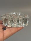 Clear Glass Flower Frog Stem Holder 3 5in 11 Hole Domed Floral Arranger Tool