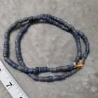 Antique African Trade Beads Sand Cast Loose Beads Primitive Vintage Blue