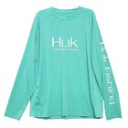 Huk Men s 2xl Pursuit Vented Long Sleeve 30 Upf Fishing Shirt Emerald