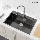 Cozy N Bath 33x22 Inch Overmount Kitchen Sink With Accessors And Drain