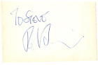 Rod Stewart Signed Page   Autographed Rock Star  In Person